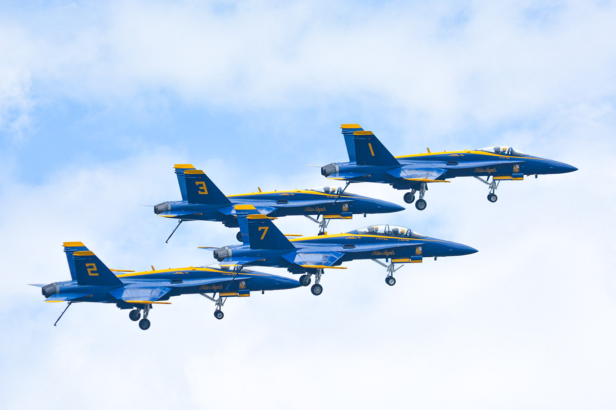 Close up of jet breaking sound barrier