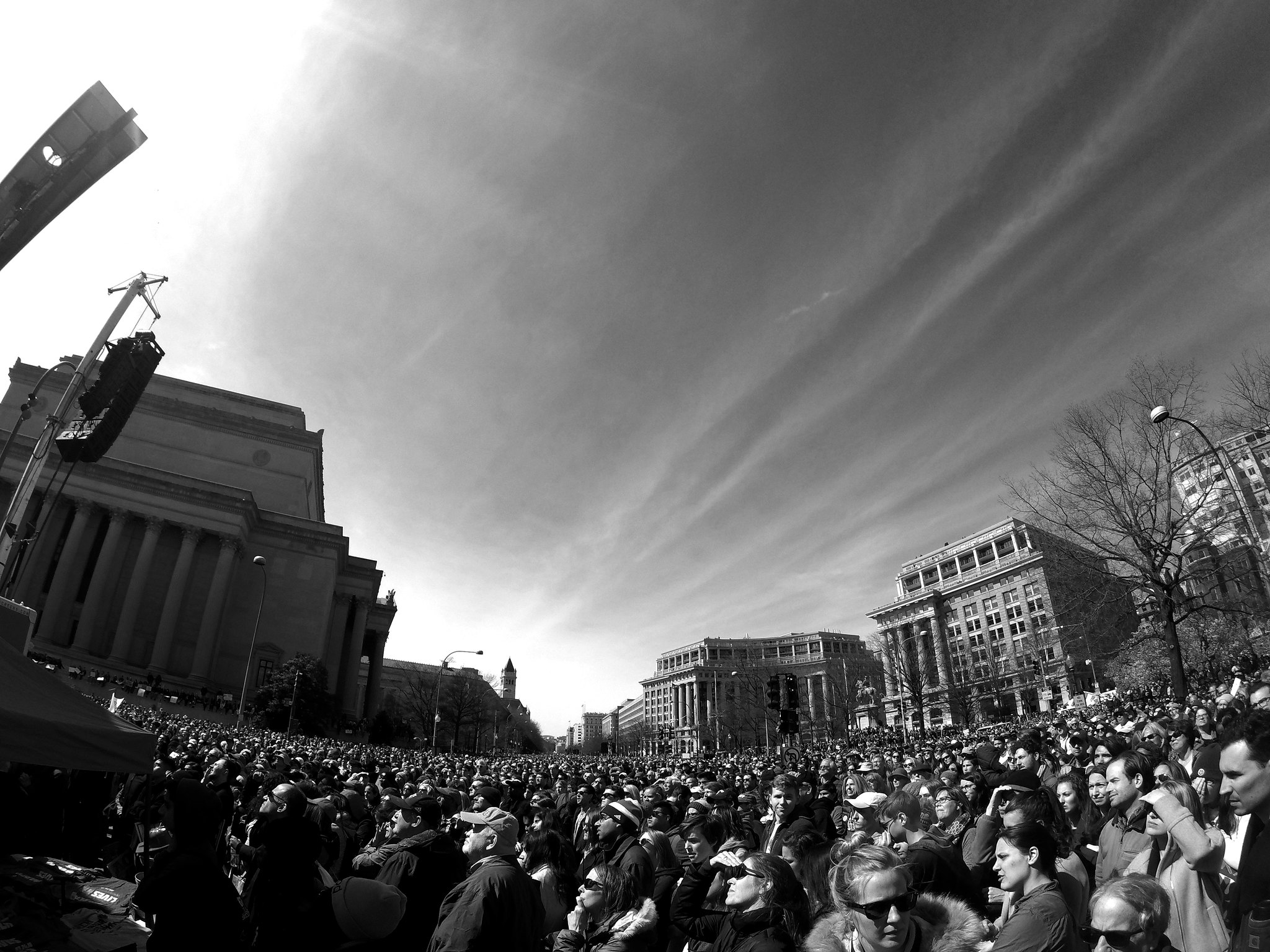 Crowd of people at the March for our Lives