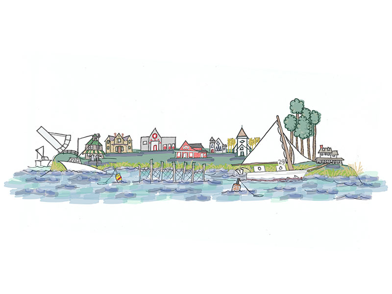 Illustration of Tilghman Island